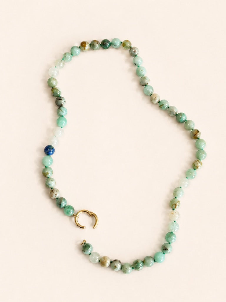 The Green Azurite Charm Connector